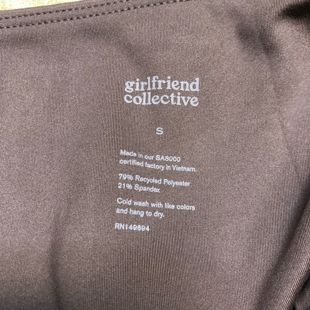 Girlfriend Collective Cocoa Compressive High Rise Leggings - Picture 6 of 7